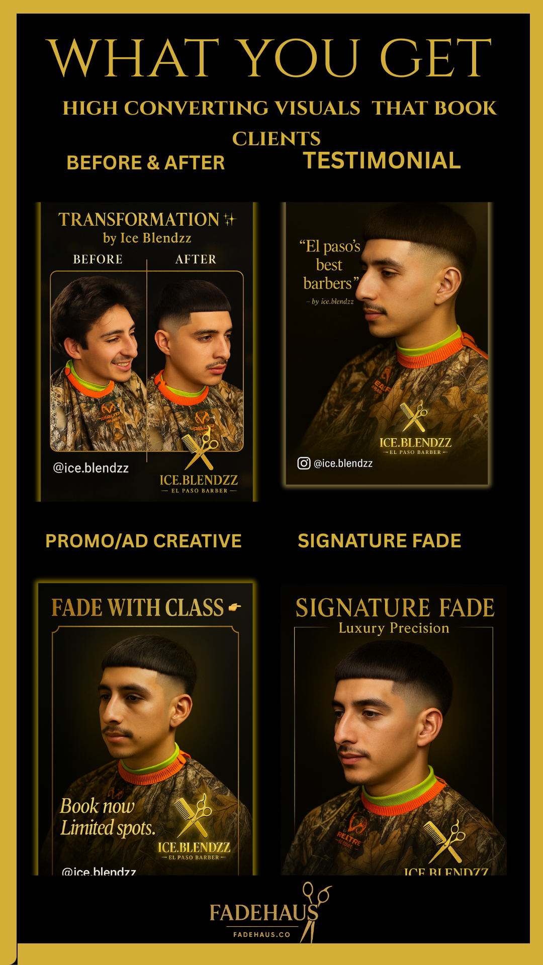 The barber booking blue print