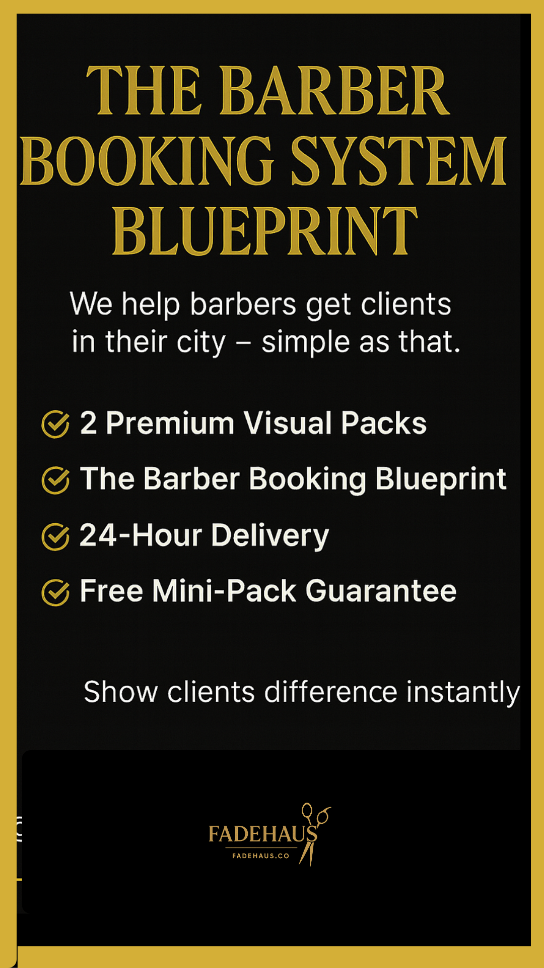 The barber booking blue print
