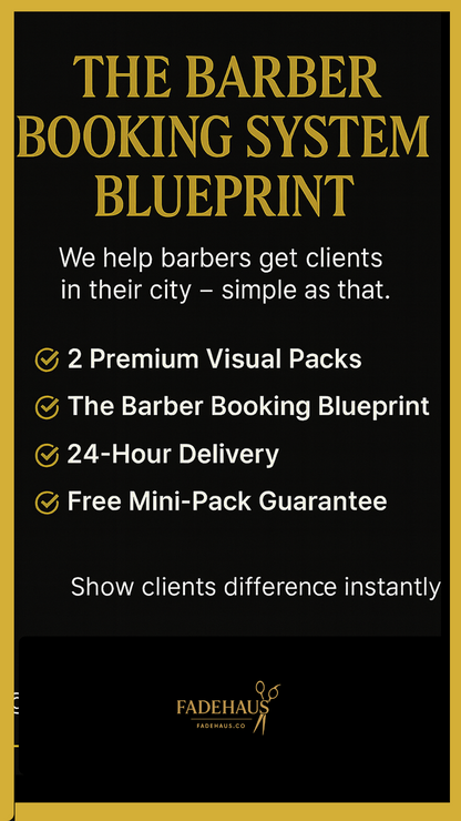 The barber booking blue print