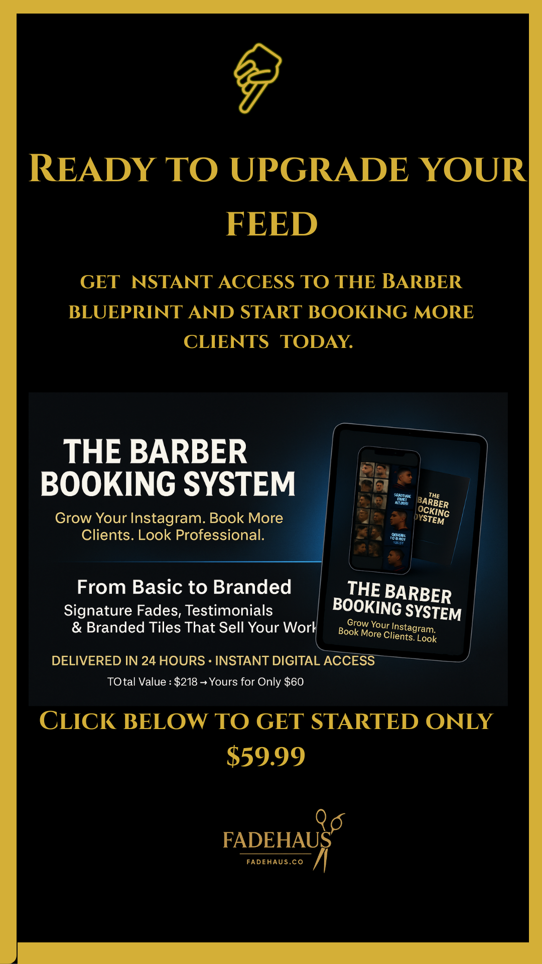 The barber booking blue print