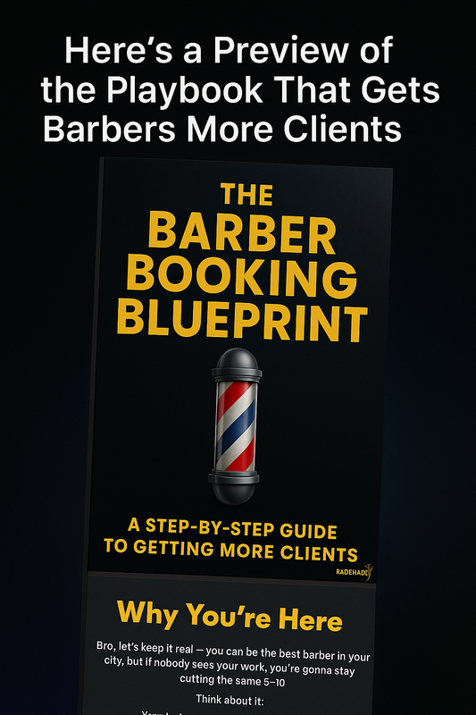 The barber booking blue print